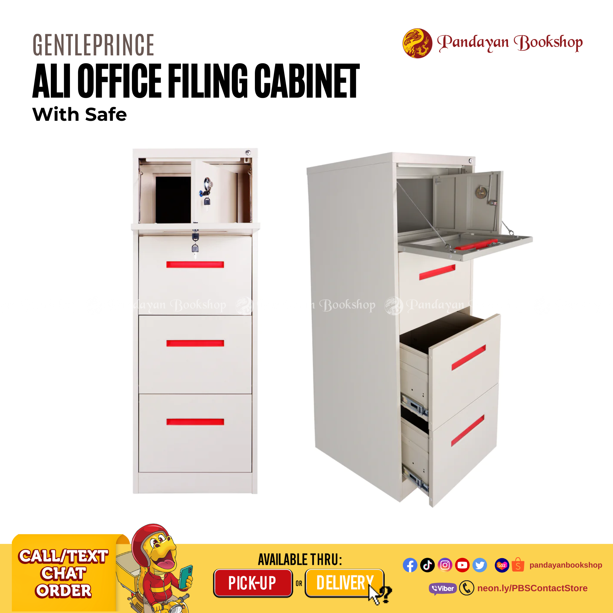 Ali Office Filing Cabinet With Safe 4-Drawer